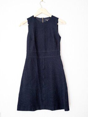 Theory Stretch Black Mini Dress - Size 2